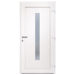 OMAXI Vchodové dveře antracitové 108 x 200 cm PVC 777425