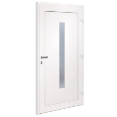 OMAXI Vchodové dveře antracitové 108 x 200 cm PVC 777425