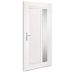 OMAXI Vchodové dveře bílé 108 x 208 cm PVC 777494