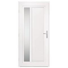 OMAXI Vchodové dveře antracitové 98 x 208 cm PVC 777517