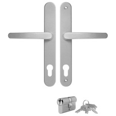 OMAXI Vchodové dveře antracitové 98 x 208 cm PVC 777517