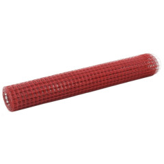 OMAXI Pletivo ke kurníku ocel PVC vrstva 10 x 1 m červené 701880