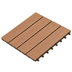 OMAXI 22 ks terasové dlaždice 30 x 30 cm 2 m² WPC hnědé 715889