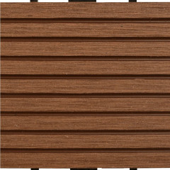 OMAXI 22 ks terasové dlaždice 30 x 30 cm 2 m² WPC hnědé 715889