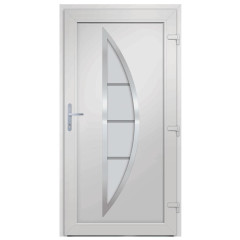 OMAXI Vchodové dveře bílé 98 x 190 cm PVC 887261