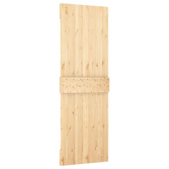 OMAXI Posuvné dveře s kováním 70 x 210 cm masivní borové dřevo 080249