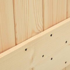 OMAXI Posuvné dveře s kováním 85 x 210 cm masivní borové dřevo 080362