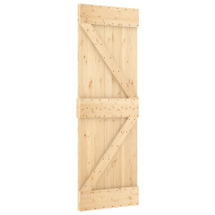 OMAXI Posuvné dveře s kováním 70 x 210 cm masivní borové dřevo 080386