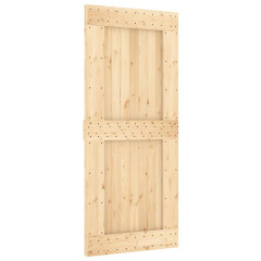 OMAXI Posuvné dveře s kováním 90 x 210 cm masivní borové dřevo 080508