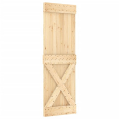 OMAXI Posuvné dveře s kováním 70 x 210 cm masivní borové dřevo 080713