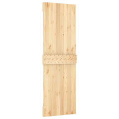 OMAXI Posuvné dveře s kováním 70 x 210 cm masivní borové dřevo 080713