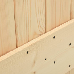 OMAXI Posuvné dveře s kováním 70 x 210 cm masivní borové dřevo 080713