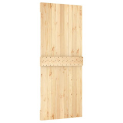 OMAXI Posuvné dveře s kováním 85 x 210 cm masivní borové dřevo 080959