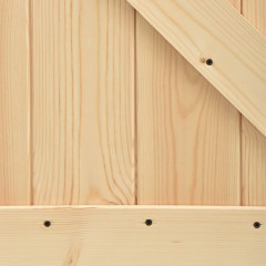 OMAXI Posuvné dveře s kováním 85 x 210 cm masivní borové dřevo 080959