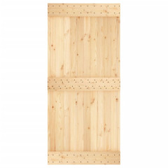 OMAXI Posuvné dveře s kováním 95 x 210 cm masivní borové dřevo 081239