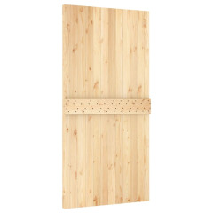 OMAXI Posuvné dveře s kováním 100 x 210 cm masivní borové dřevo 081307