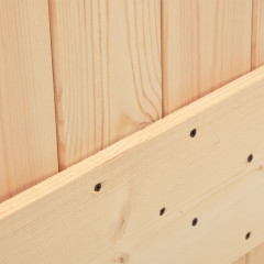 OMAXI Posuvné dveře s kováním 70 x 210 cm masivní borové dřevo 081796