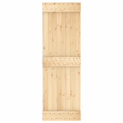 OMAXI Posuvné dveře s kováním 70 x 210 cm masivní borové dřevo 081949
