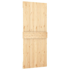 OMAXI Posuvné dveře s kováním 85 x 210 cm masivní borové dřevo 082137