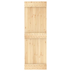 OMAXI Posuvné dveře s kováním 70 x 210 cm masivní borové dřevo 082342
