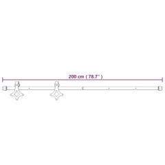 OMAXI Posuvné dveře s kováním 70 x 210 cm masivní borové dřevo 082342