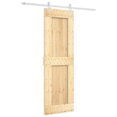 OMAXI Posuvné dveře s kováním 70 x 210 cm masivní borové dřevo 082403