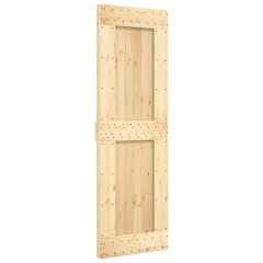 OMAXI Posuvné dveře s kováním 70 x 210 cm masivní borové dřevo 082403