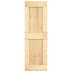 OMAXI Posuvné dveře s kováním 70 x 210 cm masivní borové dřevo 082403