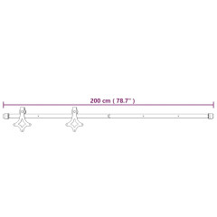 OMAXI Posuvné dveře s kováním 70 x 210 cm masivní borové dřevo 082403