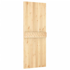 OMAXI Posuvné dveře s kováním 85 x 210 cm masivní borové dřevo 082427