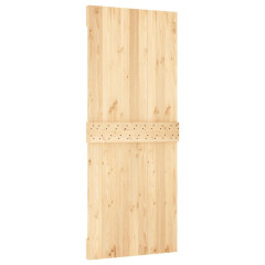 OMAXI Posuvné dveře s kováním 85 x 210 cm masivní borové dřevo 082724