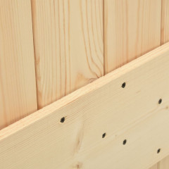 OMAXI Posuvné dveře s kováním 85 x 210 cm masivní borové dřevo 082724