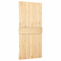 OMAXI Posuvné dveře s kováním 95 x 210 cm masivní borové dřevo 082847