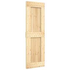 OMAXI Posuvné dveře s kováním 70 x 210 cm masivní borové dřevo 082915