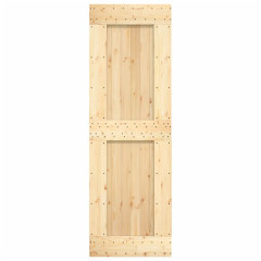 OMAXI Posuvné dveře s kováním 70 x 210 cm masivní borové dřevo 082915