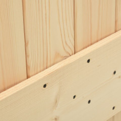 OMAXI Posuvné dveře s kováním 70 x 210 cm masivní borové dřevo 082915