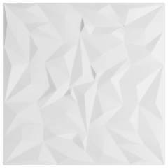 OMAXI Nástěnné panely 12 ks bílé 50 x 50 cm XPS 3 m² ametyst 437374