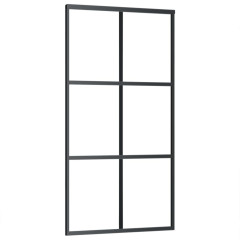 OMAXI Posuvné dveře s kováním ESG sklo a hliník 102 x 205 cm 649046