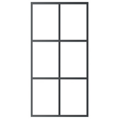OMAXI Posuvné dveře s kováním ESG sklo a hliník 102 x 205 cm 649046