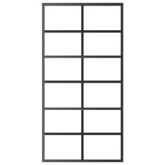 OMAXI Posuvné dveře s kováním ESG sklo a hliník 102 x 205 cm 649169