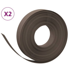 OMAXI Travní lemy 2 ks hnědé 10 m 10 cm polyethylen 758158