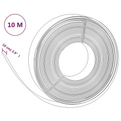 OMAXI Travní lemy 2 ks hnědé 10 m 10 cm polyethylen 758158