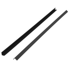 OMAXI Terasové rohové lišty 5 ks WPC 170 cm černé 710400