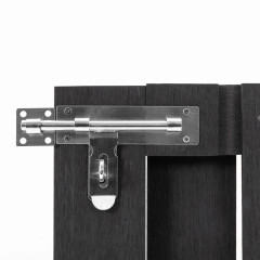 OMAXI Zahradní branka WPC 100 x 60 cm šedá 829357