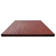 OMAXI Protipádová dlaždice 6 ks červená 50 x 50 x 3 cm pryžová 731924