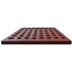 OMAXI Protipádová dlaždice 6 ks červená 50 x 50 x 3 cm pryžová 731924
