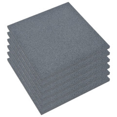 OMAXI Protipádové dlaždice 6 ks pryžové 50 x 50 x 3 cm šedé 768884