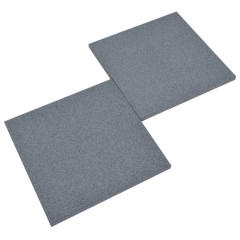 OMAXI Protipádové dlaždice 6 ks pryžové 50 x 50 x 3 cm šedé 768884
