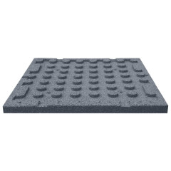 OMAXI Protipádové dlaždice 6 ks pryžové 50 x 50 x 3 cm šedé 768884