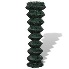 OMAXI Drátěné pletivo ocel 1,5 x 25 m zelené 849292